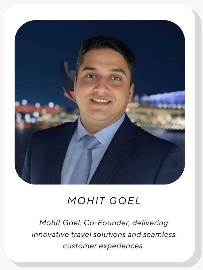 Mohit goel co founder of travelpro dmc pte ltd