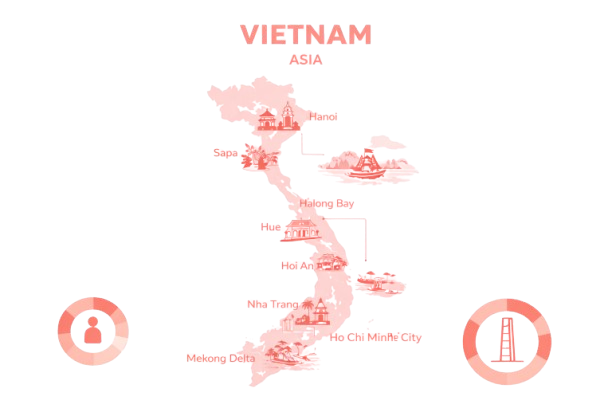 vietnam map
